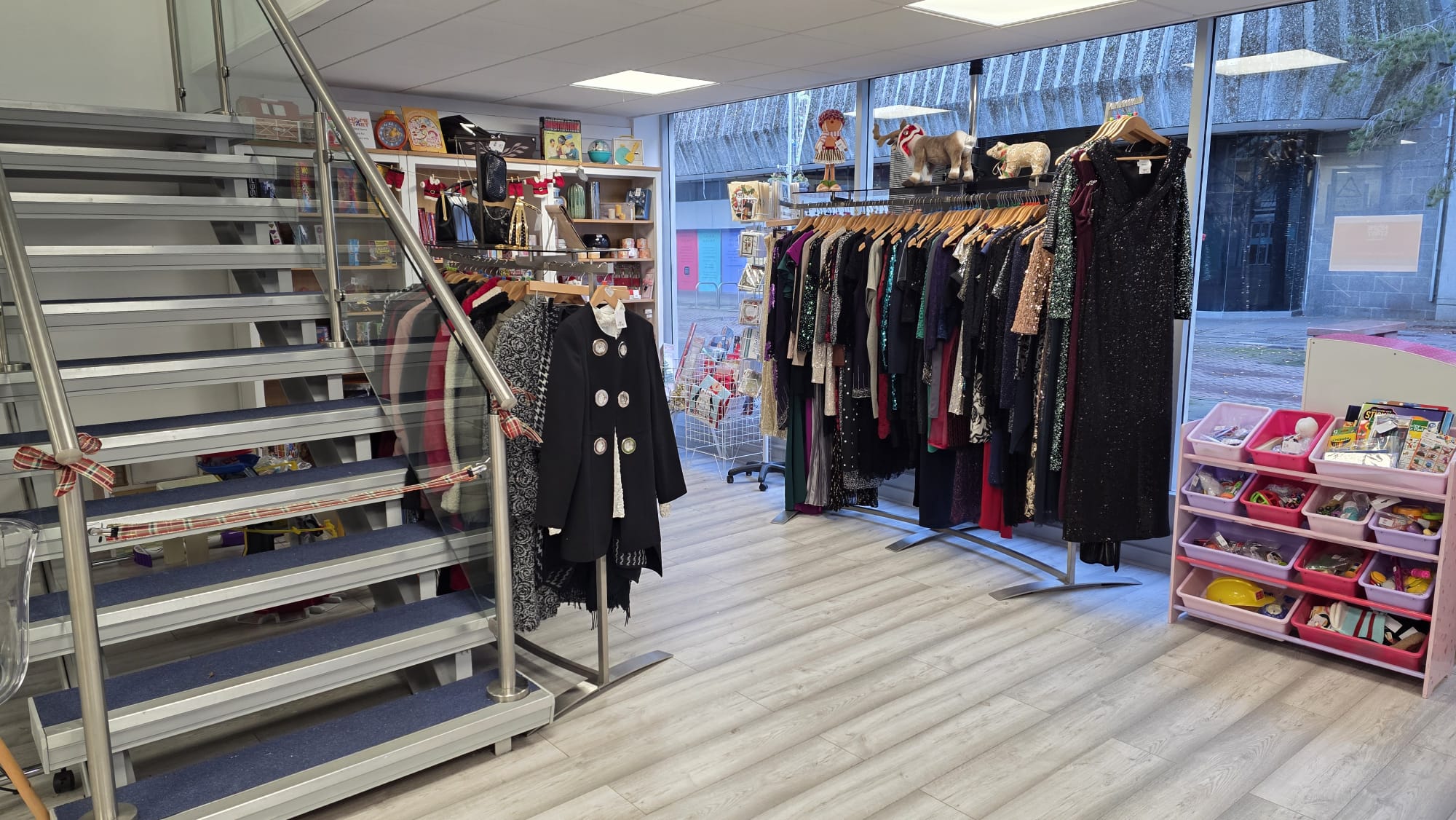 Our charity shop interior.